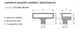 Schema s rozmry narec pouzdro jednoepov