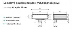 Narec pouzdro V55/8 jednoepov