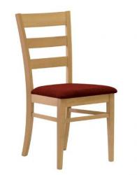 Jídelní židle VIOLA<br/>Moderní jednoduchá jídelní židle VIOLA s možností výběru barvy a čalounění sedáku