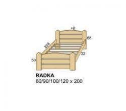 schema postele s rozmry