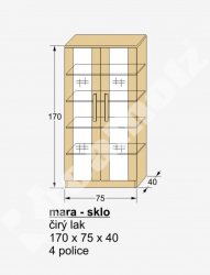 sk MARA s prosklenmi dvky schema s rozmry