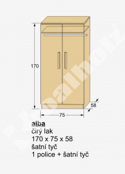 ALBA schema<br/>sk ALBA schema s rozmry