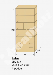 BABU schema<br/>schema s rozmry